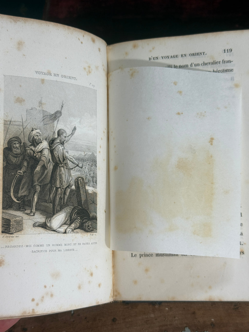 Antique French Travel Book | Souvenirs de Voyage en Orient | Free US Shipping