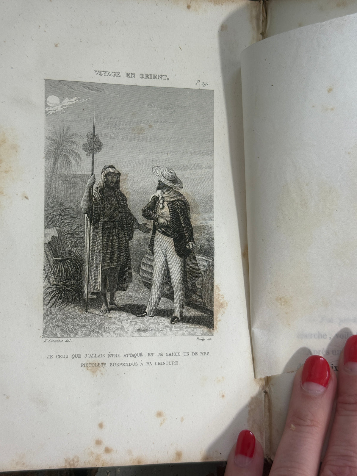 Antique French Travel Book | Souvenirs de Voyage en Orient | Free US Shipping