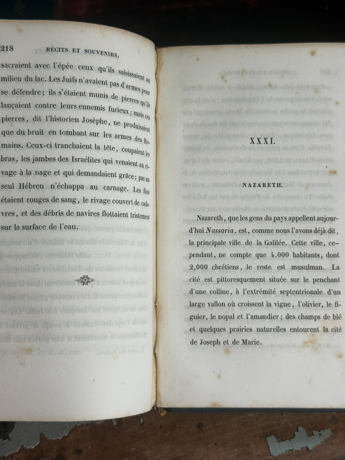 Antique French Travel Book | Souvenirs de Voyage en Orient | Free US Shipping