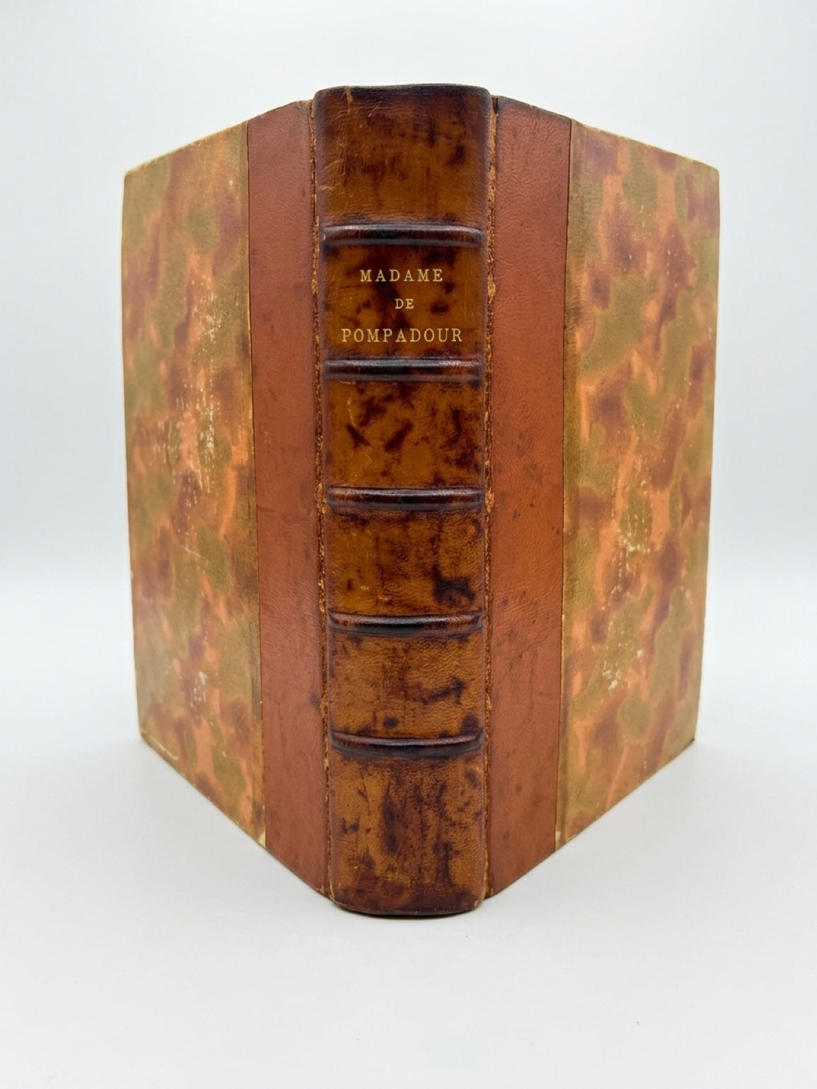 1910 Madame de Pompadour | Illustrated French Half Leather Bound Book | Paris Edition