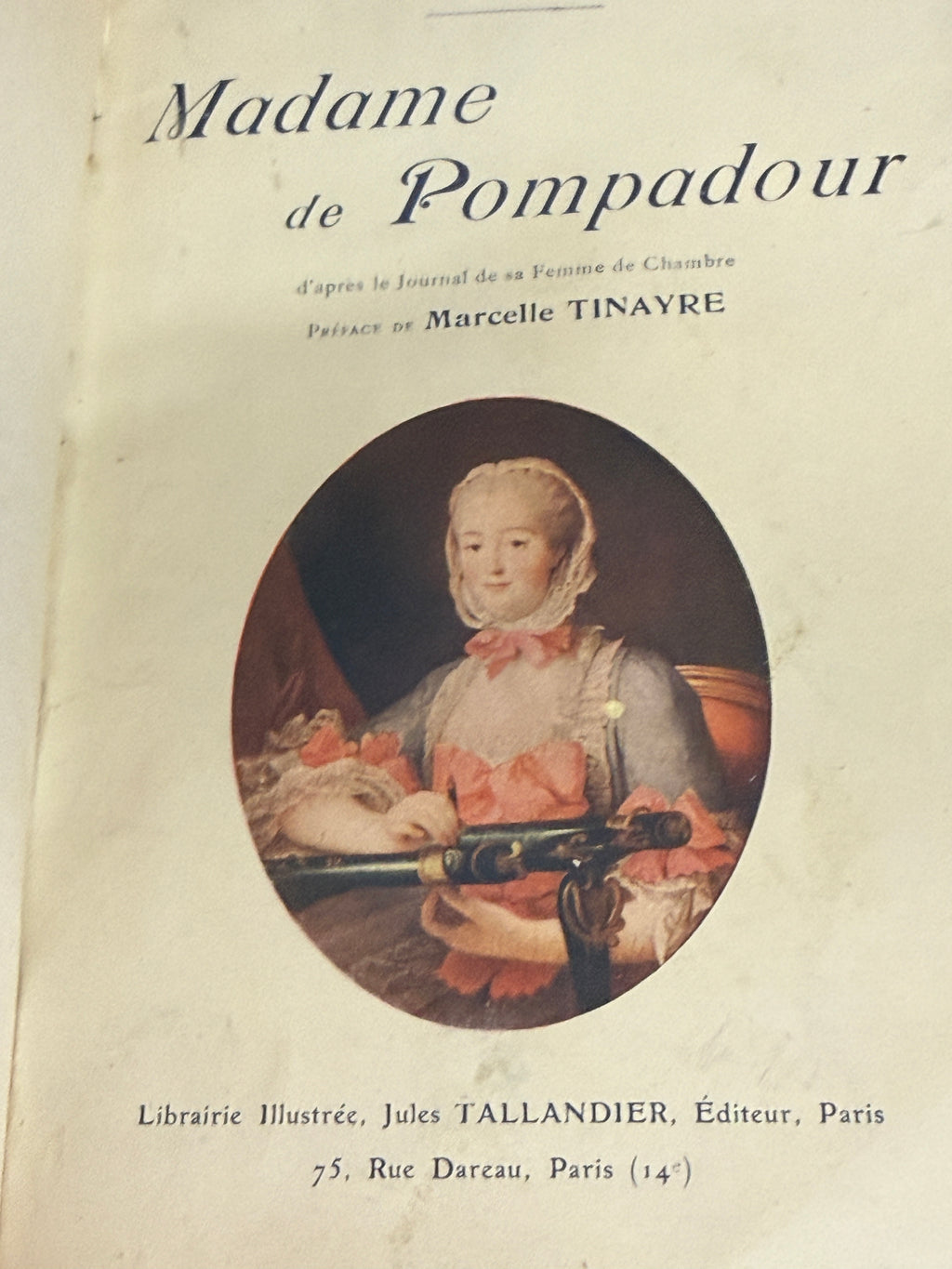 1910 Madame de Pompadour | Illustrated French Half Leather Bound Book | Paris Edition