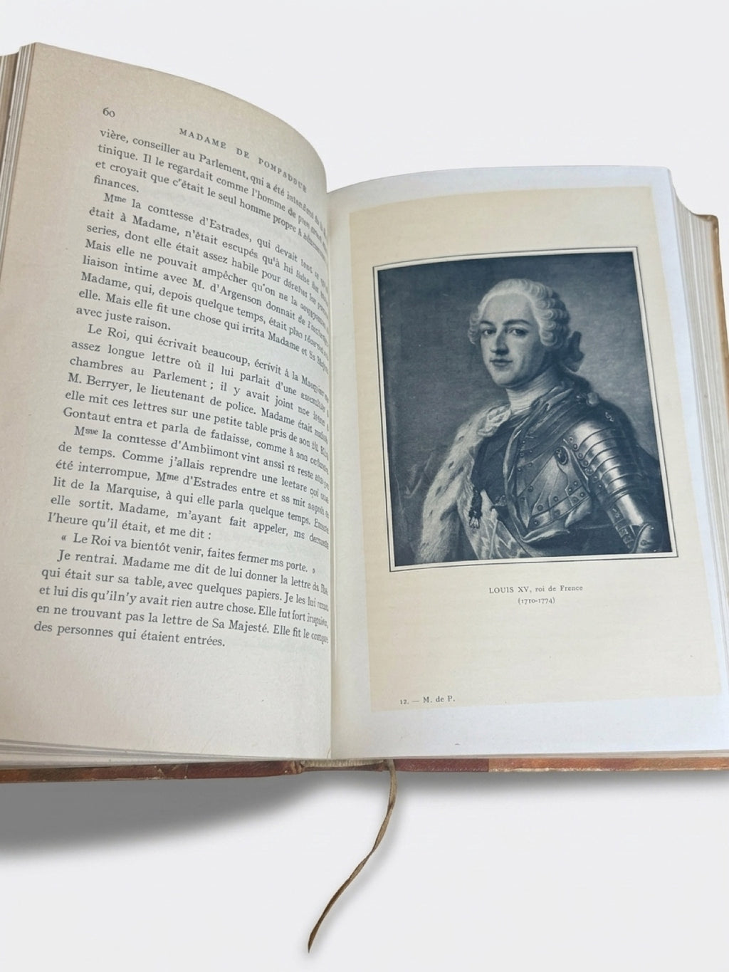 1910 Madame de Pompadour | Illustrated French Half Leather Bound Book | Paris Edition