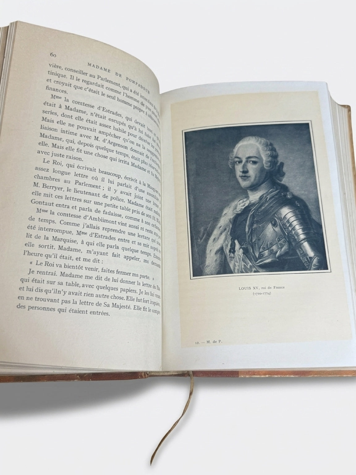 1910 Madame de Pompadour | Illustrated French Half Leather Bound Book | Paris Edition