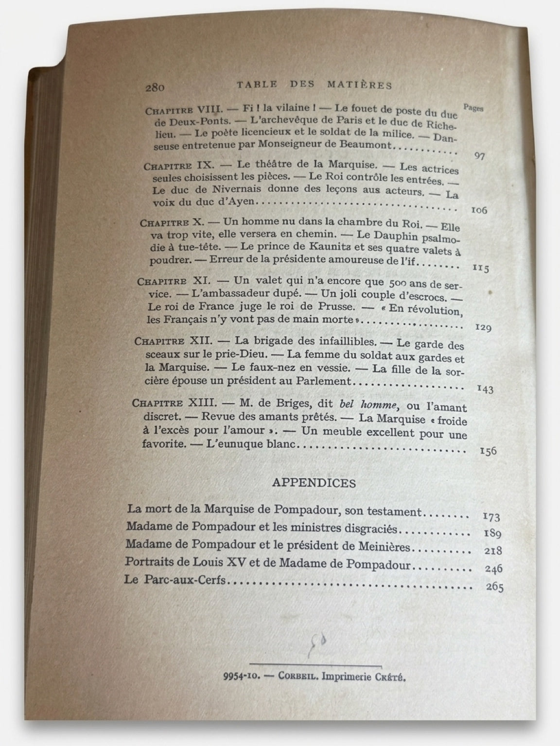 1910 Madame de Pompadour | Illustrated French Half Leather Bound Book | Paris Edition