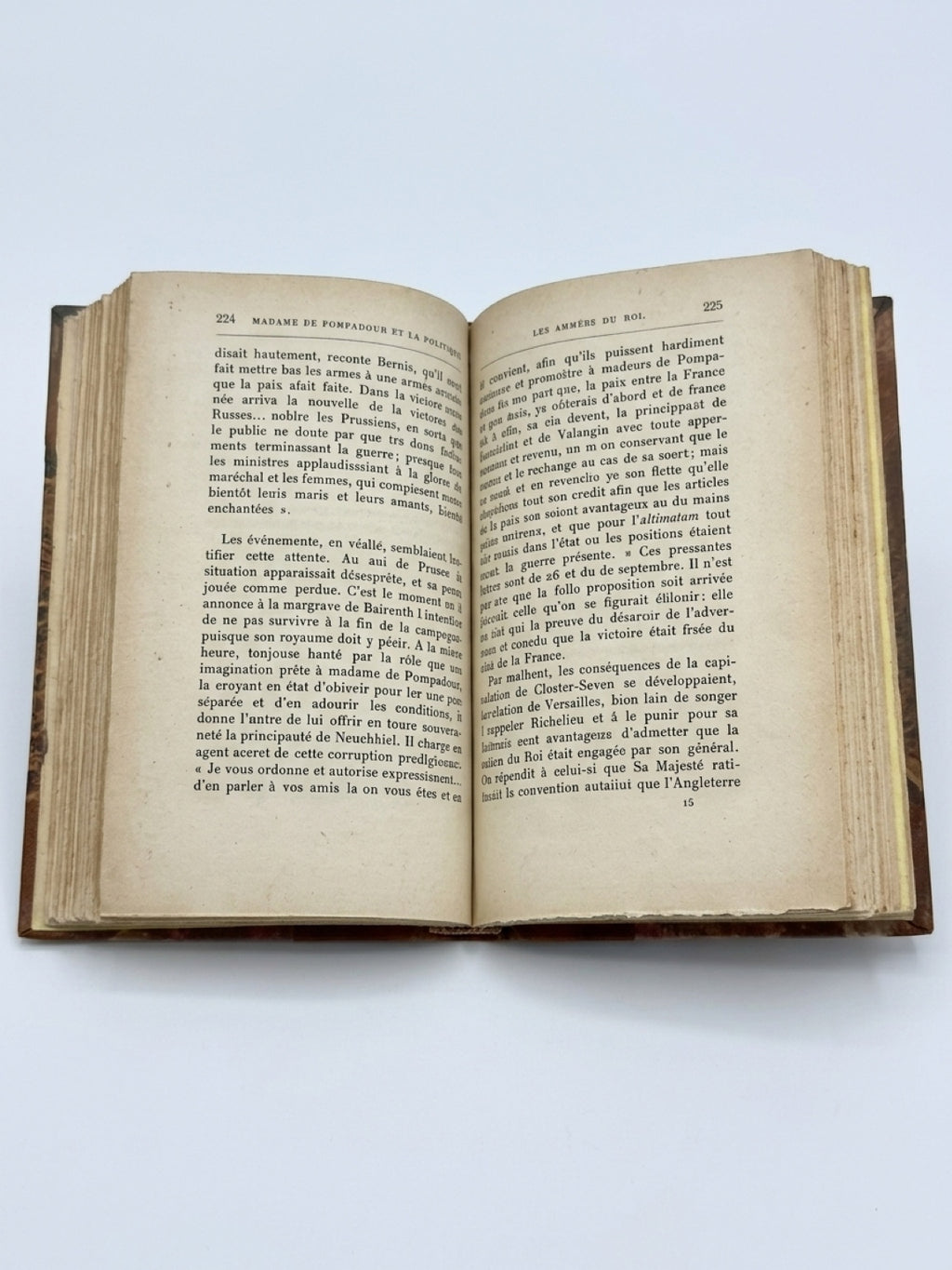 1928 Madame de Pompadour et la Politique | Pierre de Nolhac | French Half Leather Bound Book