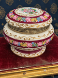 ACE Decor De Paris Floral Porcelain Hinged Box — Circa 1920s