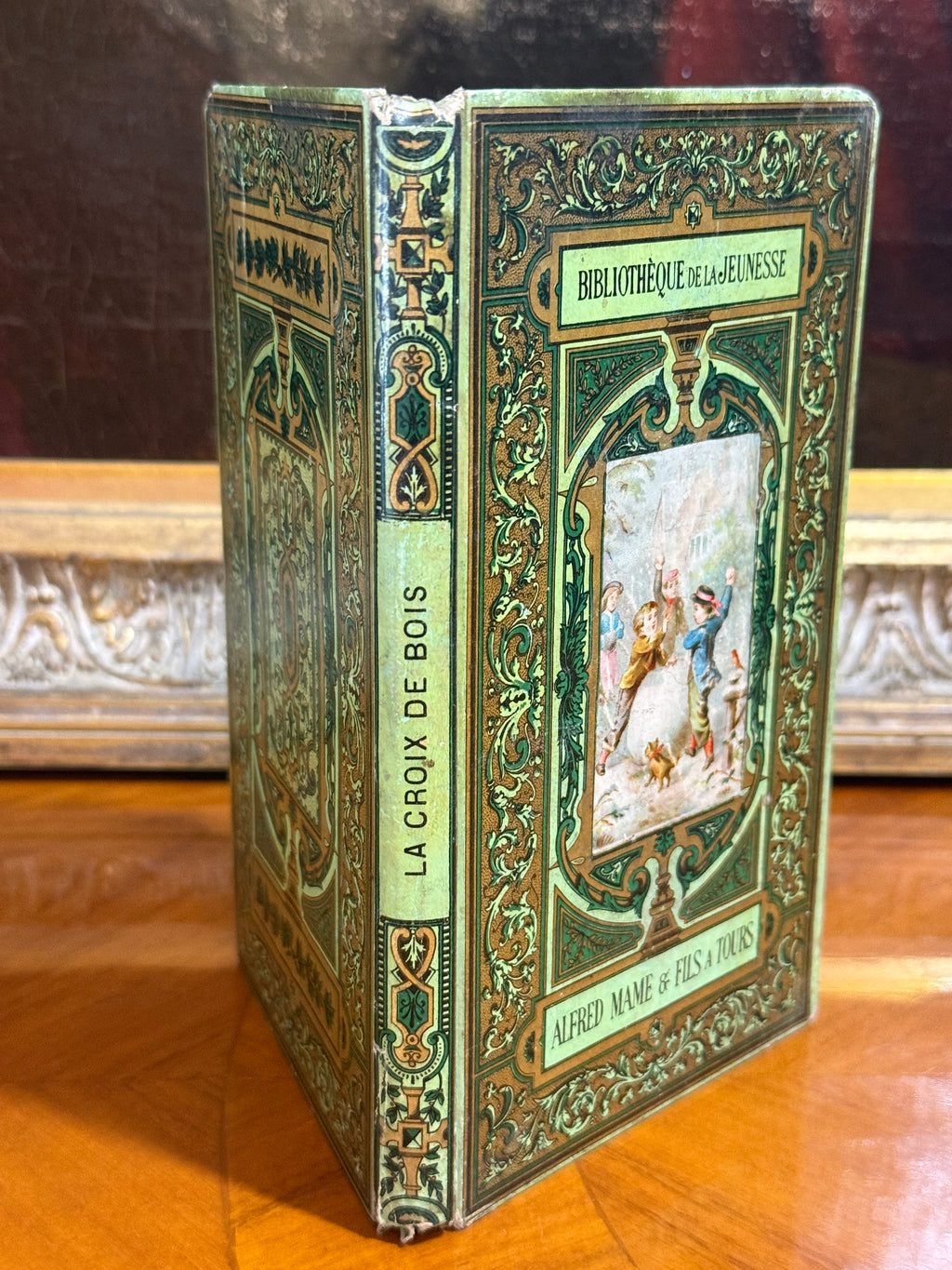 La Croix de Bois — French Cartonnage Book, 1883 | Free US Shipping