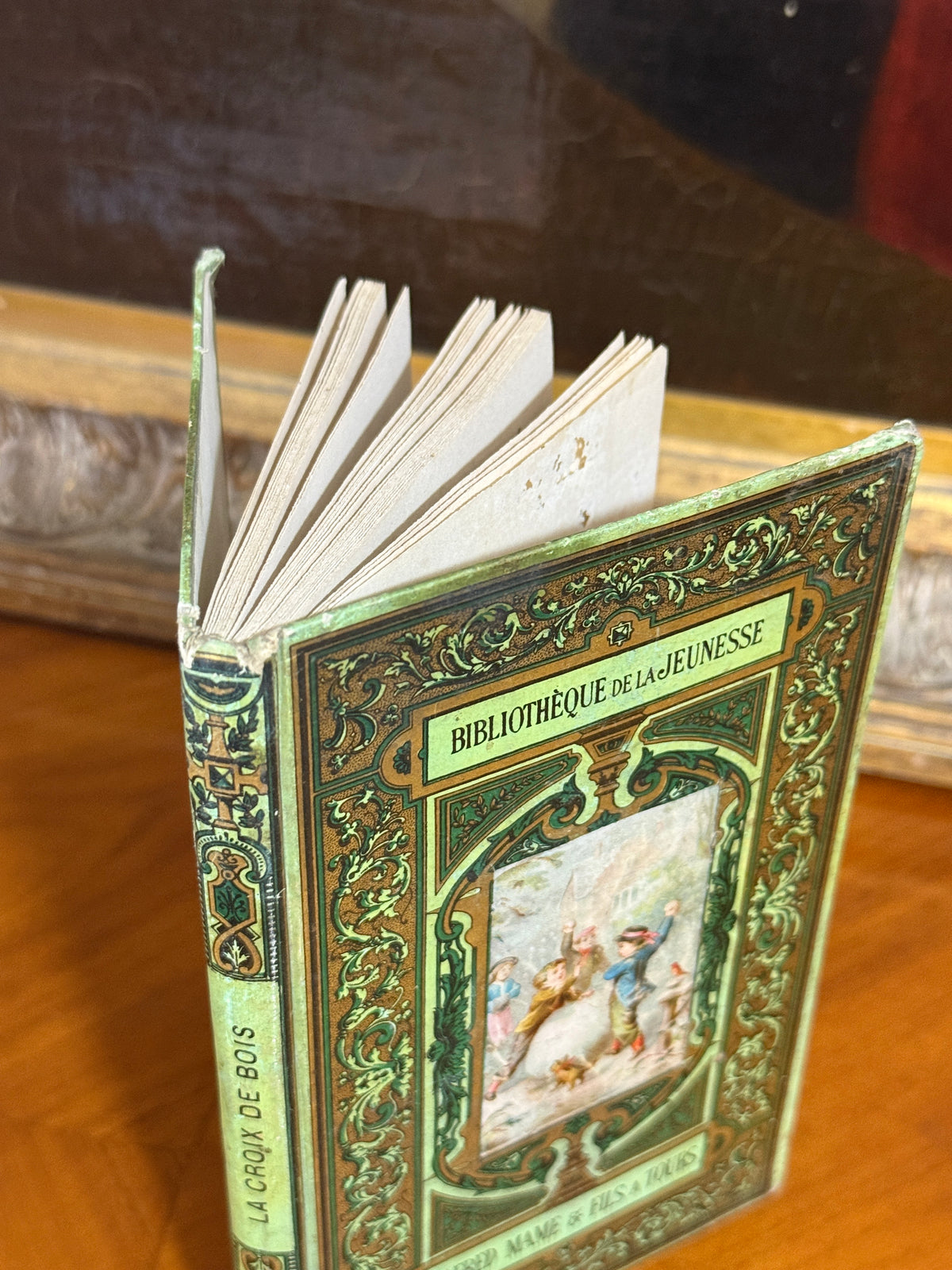 La Croix de Bois — French Cartonnage Book, 1883 | Free US Shipping
