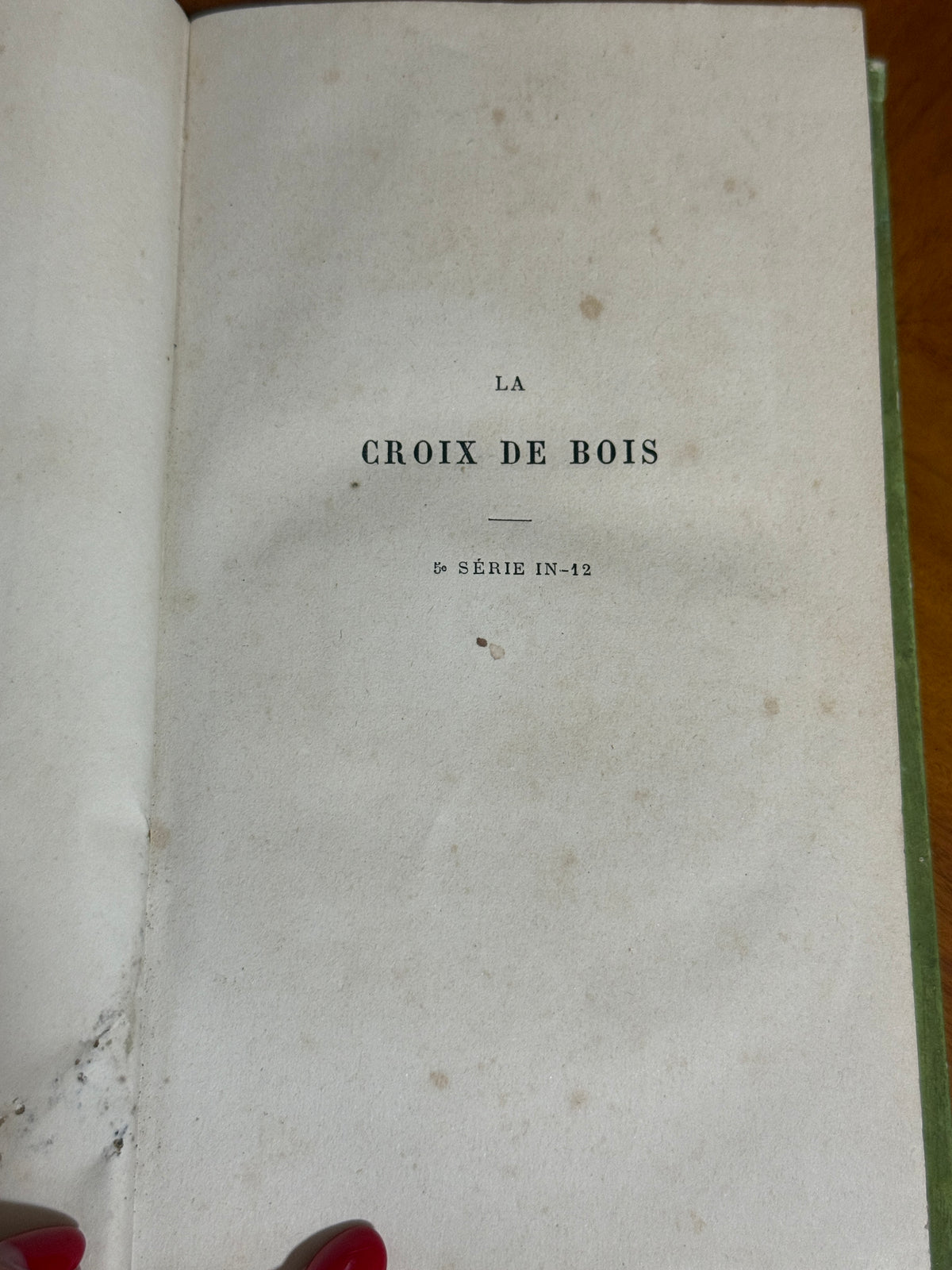 La Croix de Bois — French Cartonnage Book, 1883 | Free US Shipping