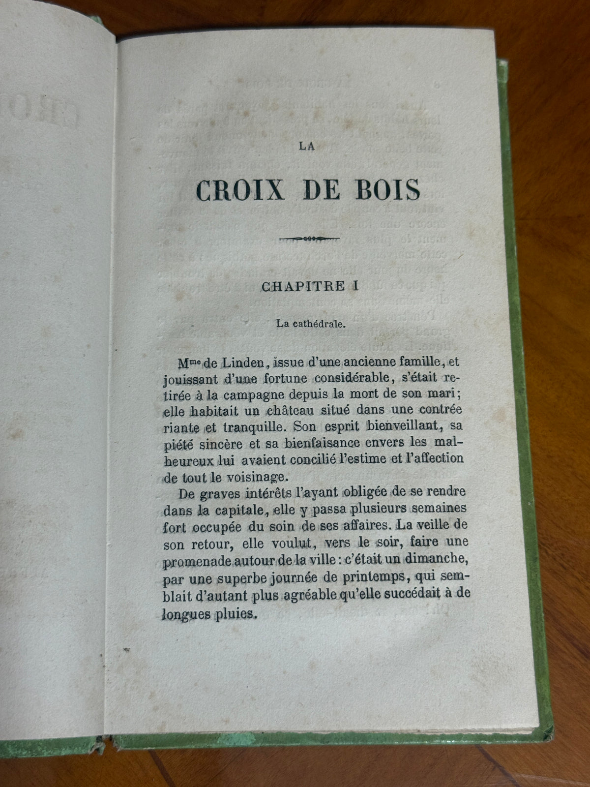 La Croix de Bois — French Cartonnage Book, 1883 | Free US Shipping