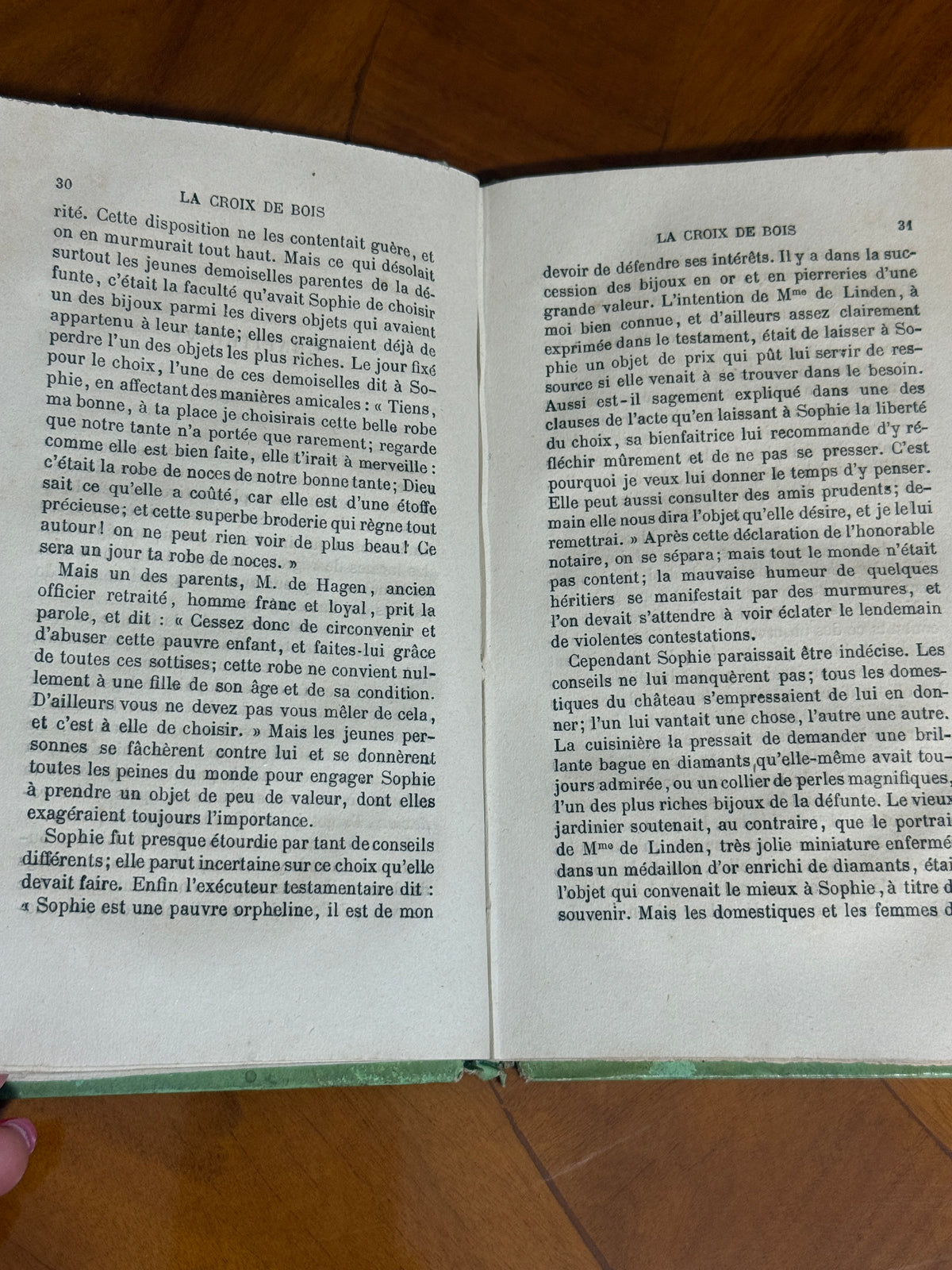 La Croix de Bois — French Cartonnage Book, 1883 | Free US Shipping