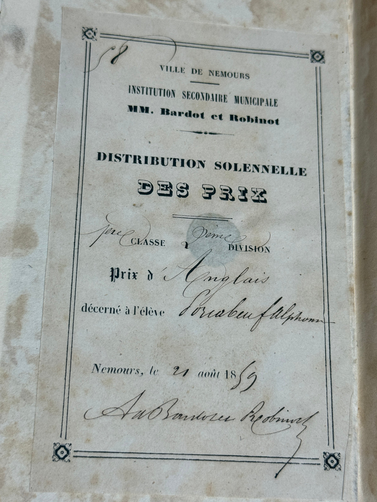 French Cartonnage Book — Les Cent Merveilles de la Nature, 1859 | Free US Shipping