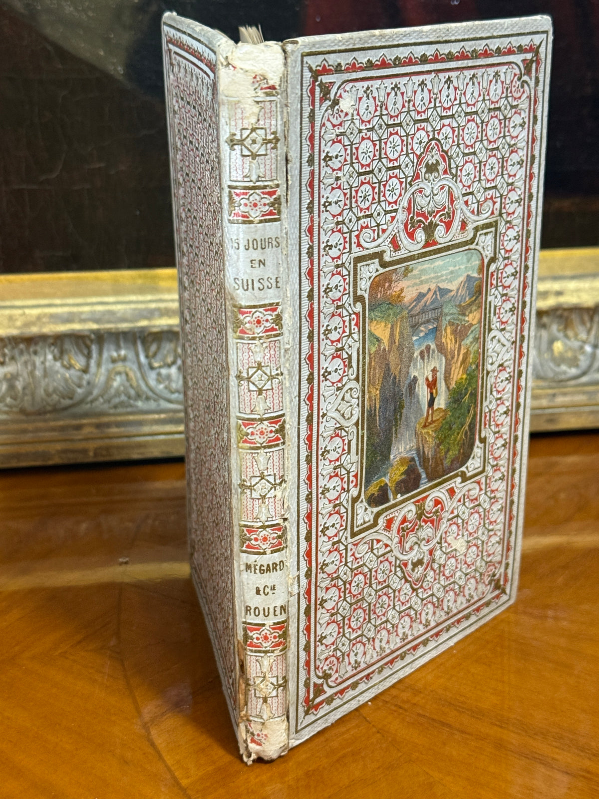 La Suisse — French Cartonnage Book, 1880 | Free US Shipping