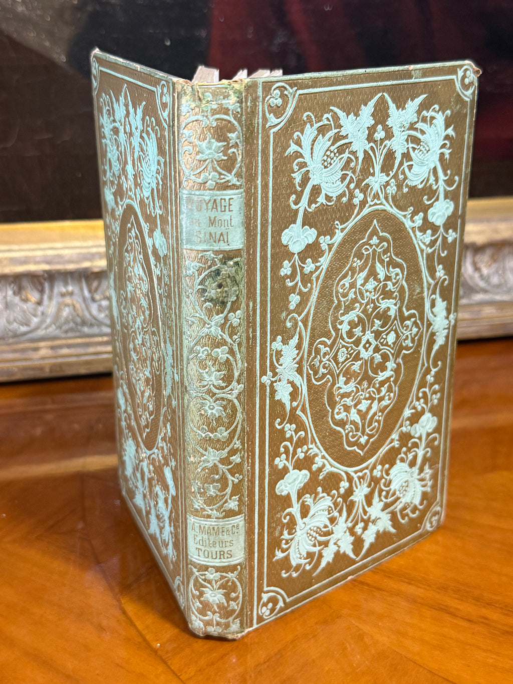 Voyage au Mont Sinaï — French Cartonnage Book, 1849 | Free US Shipping