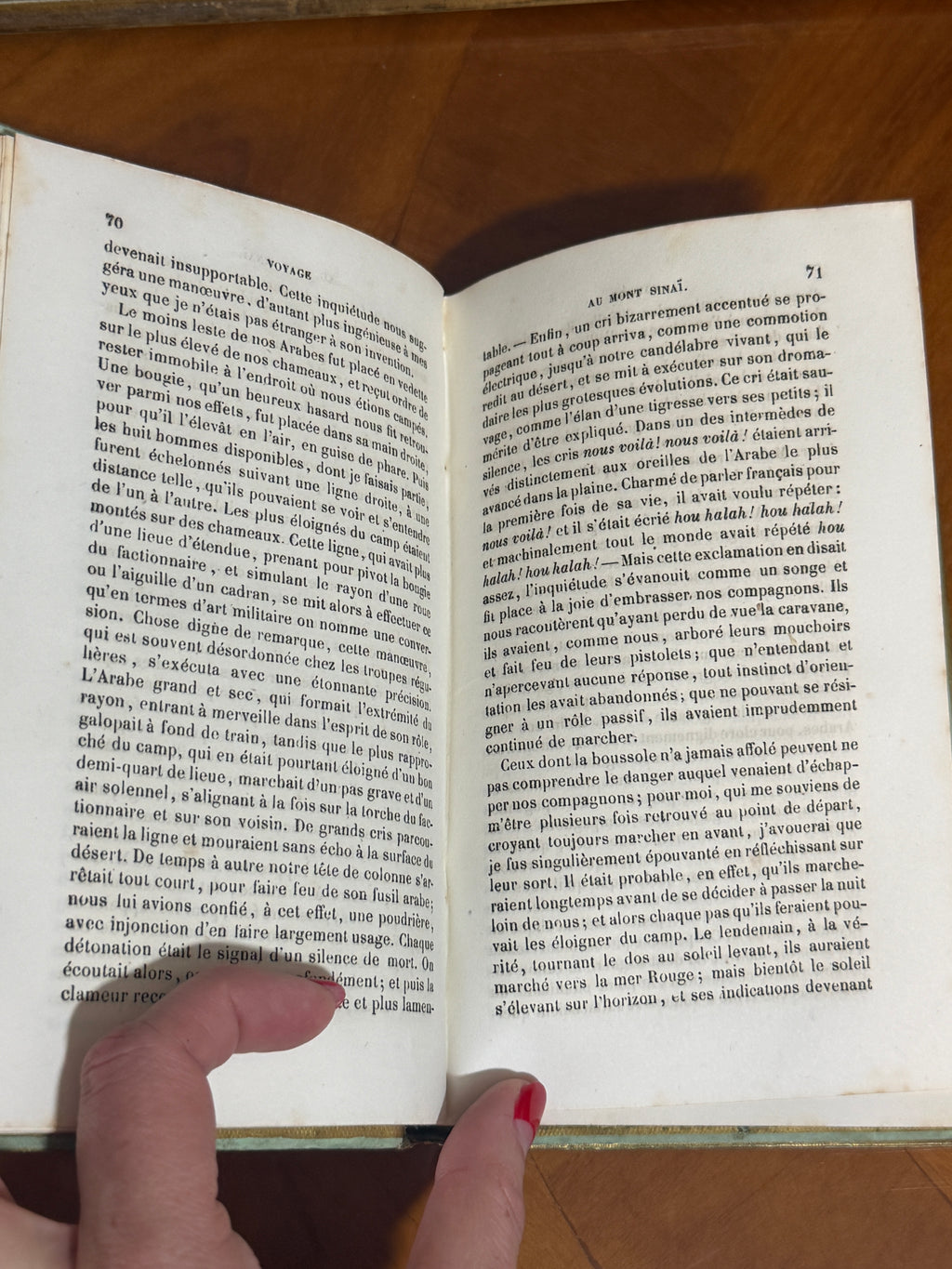 Voyage au Mont Sinaï — French Cartonnage Book, 1849 | Free US Shipping