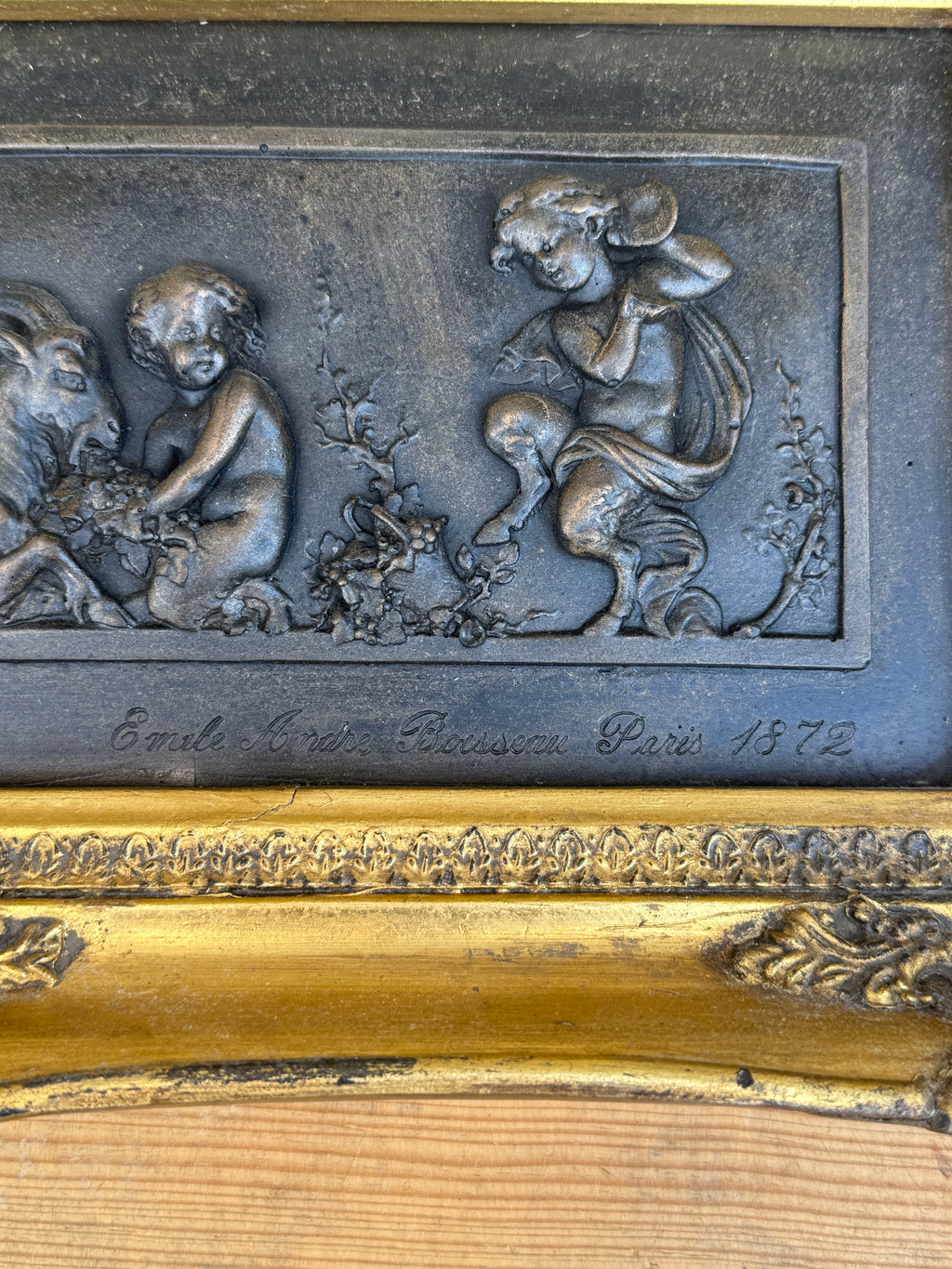 20th Century Cast After Emile André Boisseau's 1872 "Enfants des Centaures" Relief