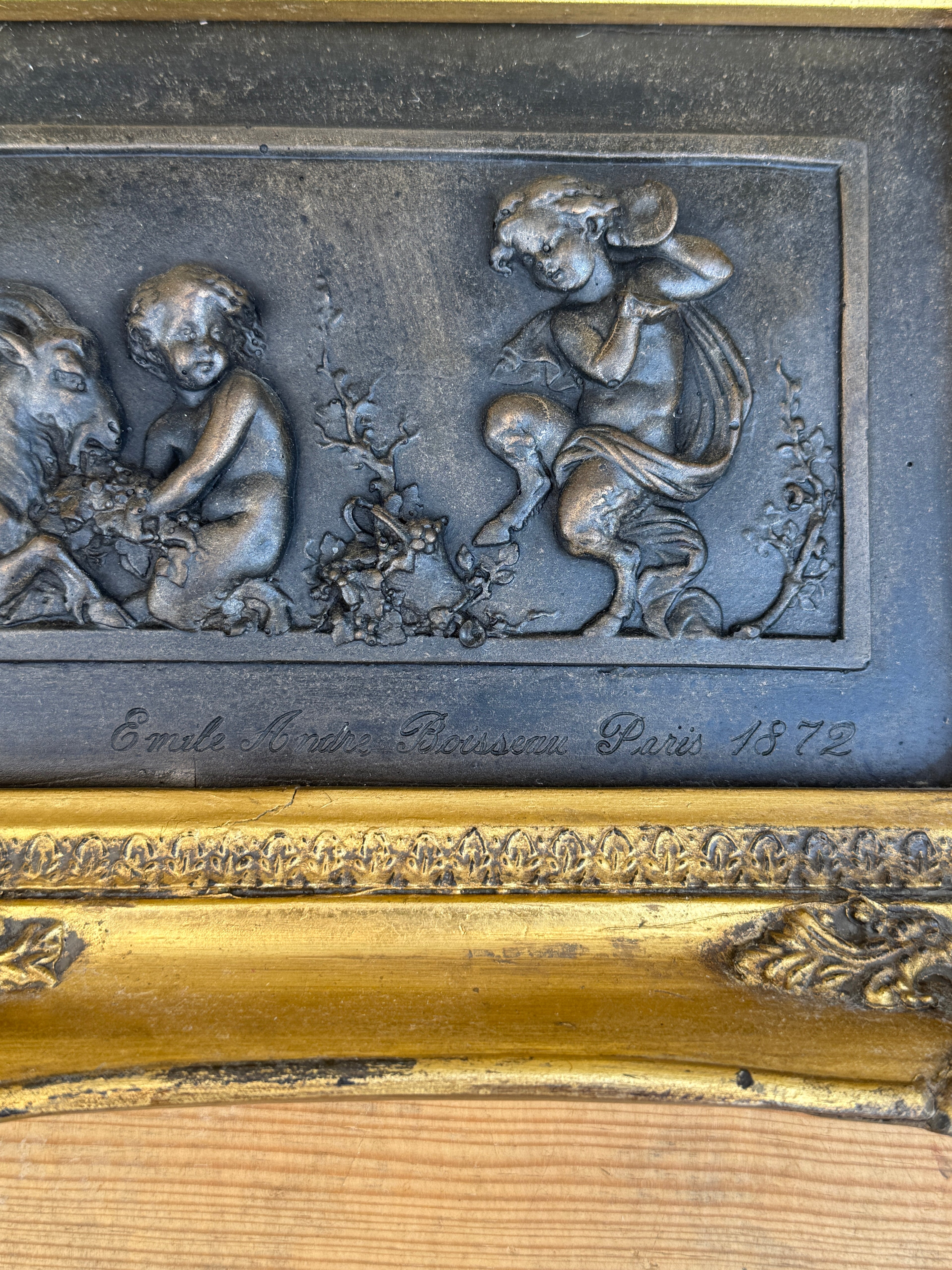 20th Century Cast After Emile André Boisseau's 1872 "Enfants des Centaures" Relief