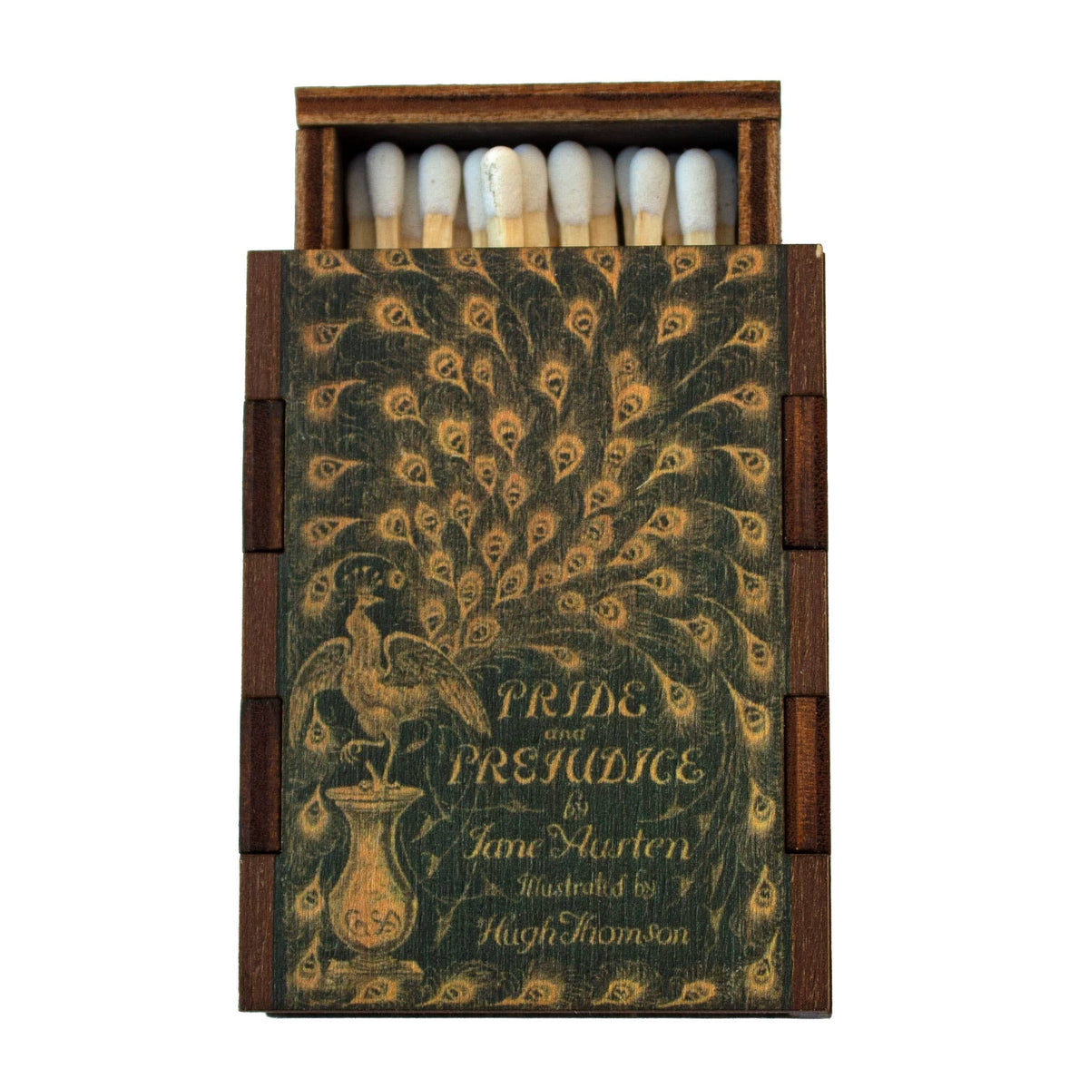 F — Pride & Prejudice wooden book matchbox