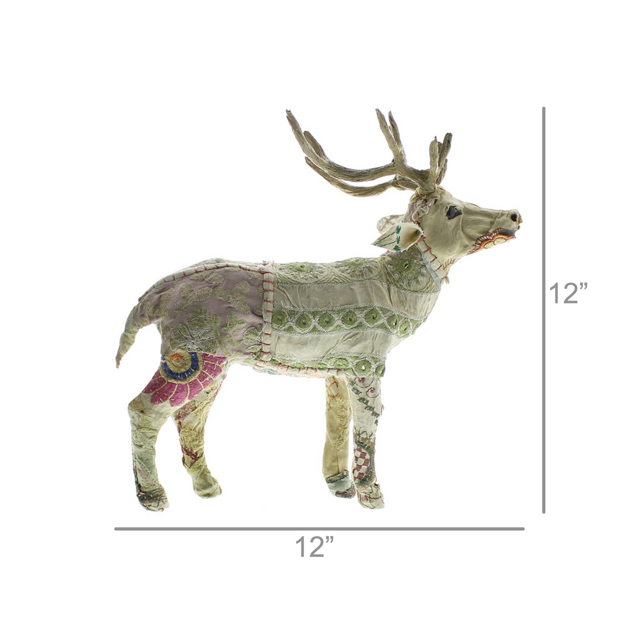 Bavarian Forest Stag Standing  - Sm - Beige Sari