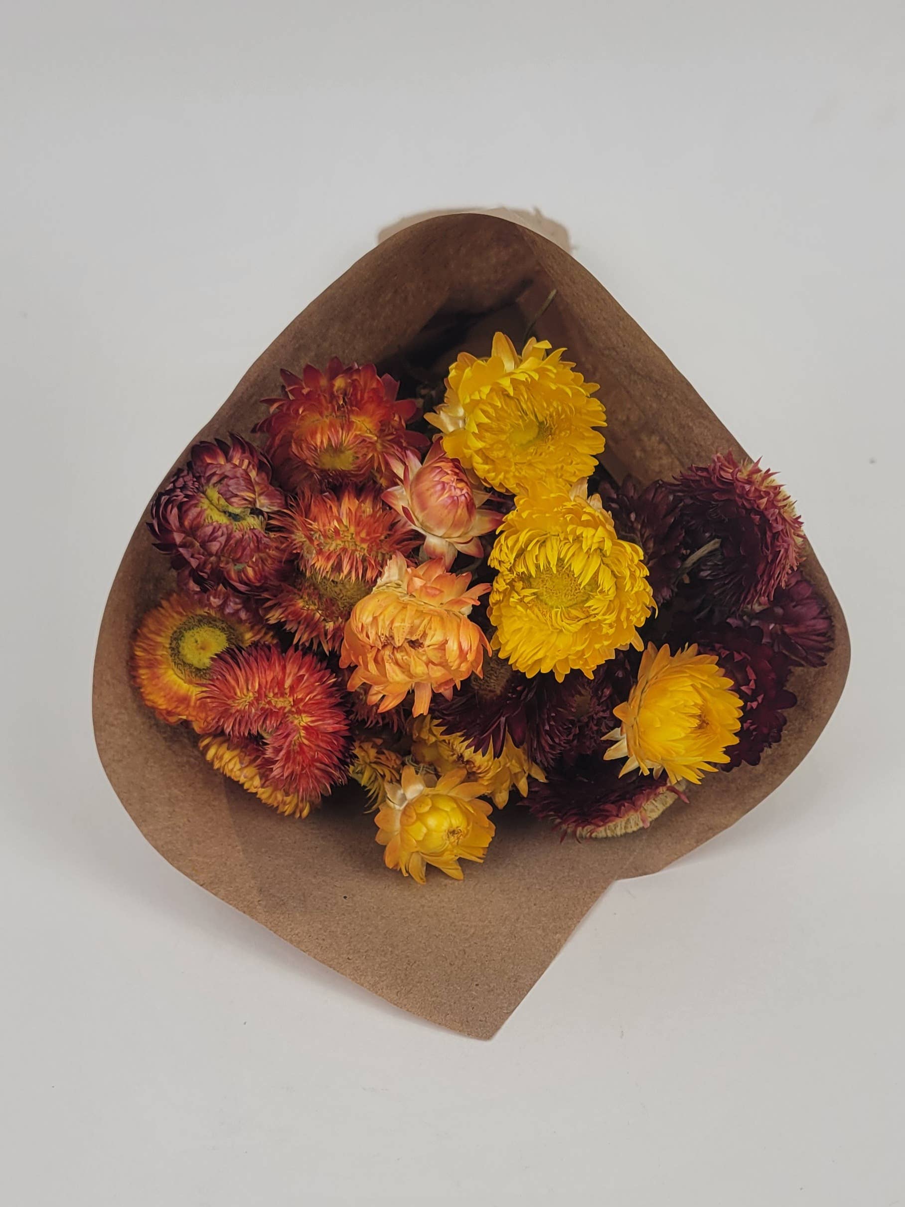 Sunset Glow Strawflower Floral Bouquet