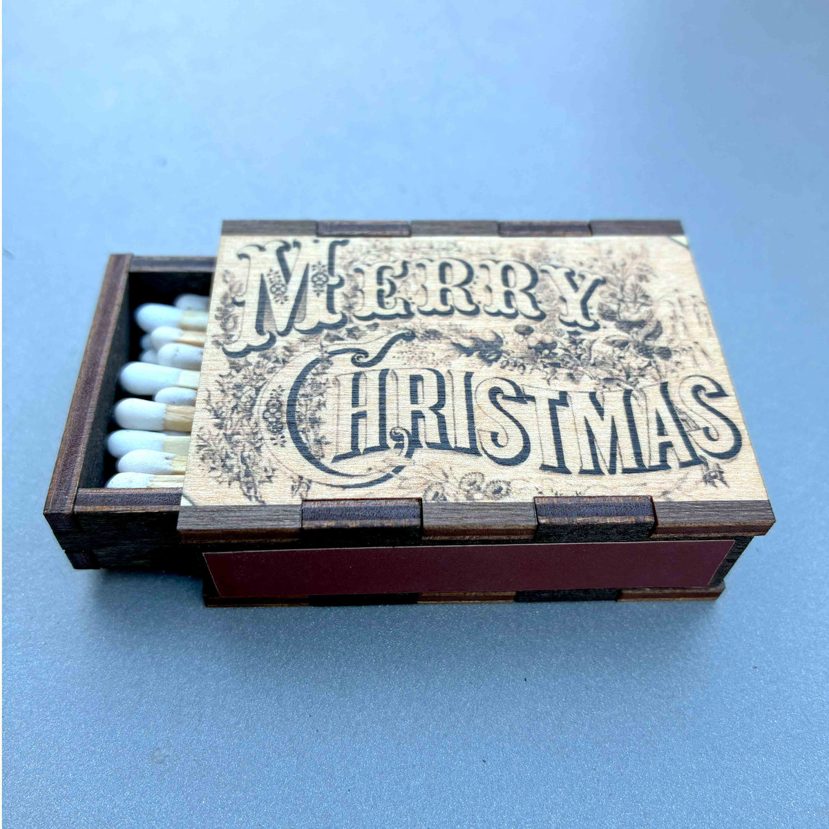 Matches • Merry Christmas Wooden Matchboxes • Homer Decor