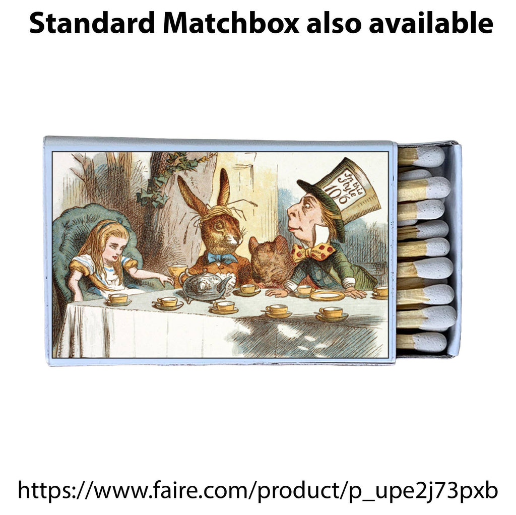 Matches • Alice in Wonderland Tea Party Wooden Matchboxes