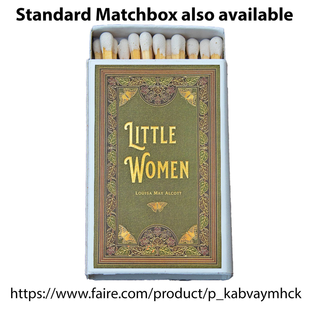 Matches • Alcott Little Women Wooden Matchboxes • Candle Acc