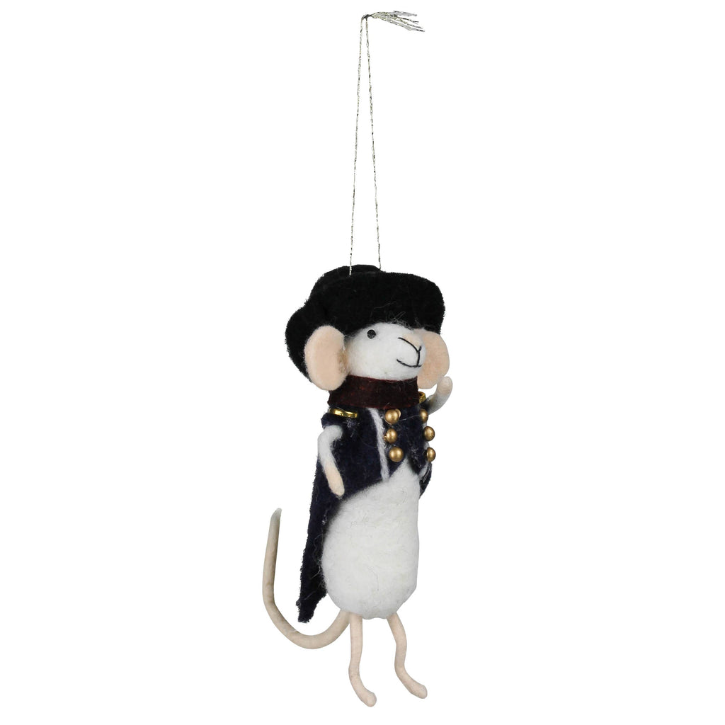 Napoleon Mouse Ornament, Felt