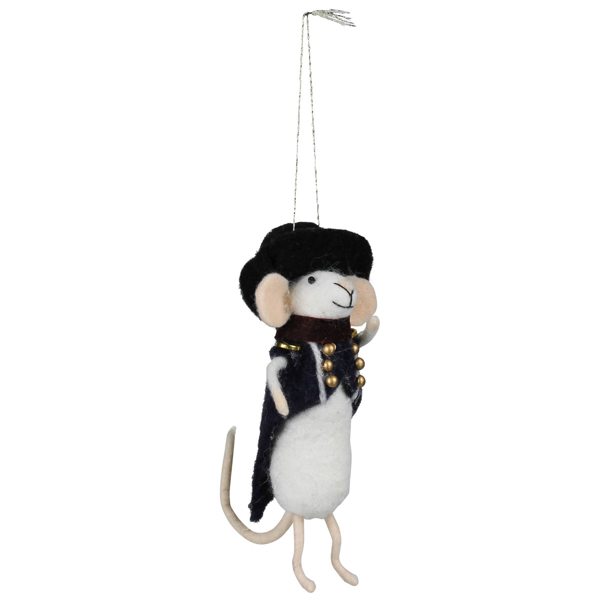 Napoleon Mouse Ornament, Felt