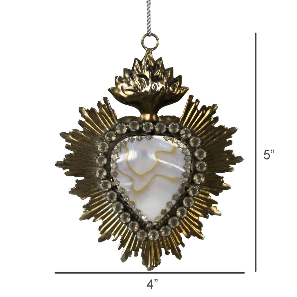 Sacred Heart Milagro with Abalone